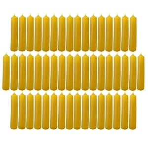 50 Honey 14mm diameter German Christmas Pyramid Candles Made in Germany - Picture 1 of 5