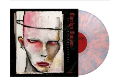 MARILYN MANSON  - ONE ASSASSINATION UNDER GOD LP PINK BLUE PASTEL SLATTER - Image 1 of 3