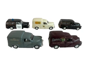 5x Die Cast Saico 1/26 Morris Minor Cars Hovis, Bisto, Police, Colmans Charity - Picture 1 of 24