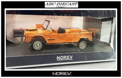 1:18 NOREV 181654: CITROËN MÉHARI 4x4 Orange/Noir avec capote amovible, Neuve. - Photo 1/4