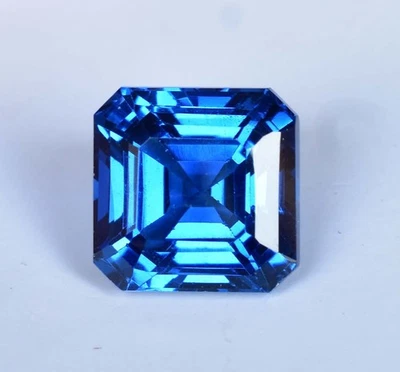 10.00Ct Flawless Natural Ceylon Blue Spinel AGL Certified Asscher Shape Gemstone - Image 1 of 4
