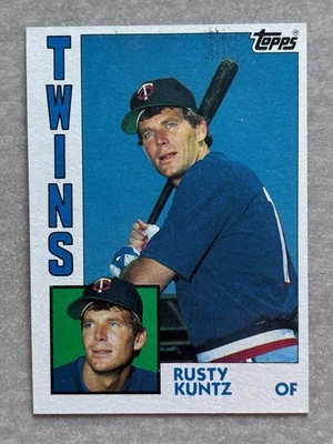 1984 Topps RUSTY KUNTZ Baseball's Dirtiest Funniest Name Real Vintage Card #598 - Image 1 of 2