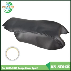 For Range Rover Sport 2006-12 13 Black Armrest Cover Leather Center Console Lid - Picture 1 of 9