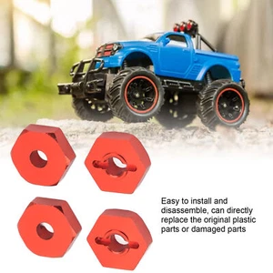 4 PCS RC Wheel Hex Hub Adapter Aluminum Alloy RC Hex Coupler Parts for Traxxas E - Picture 1 of 21