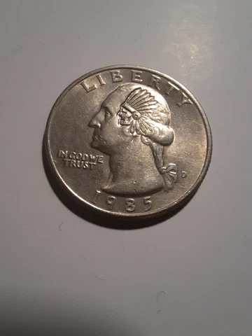 Real  Washington Indian Head Quarter Counterstamp Coin Cover