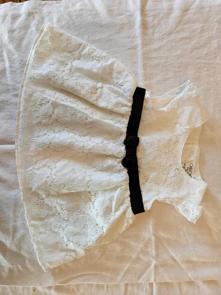 Cherokee 3-6 month baby girl white dress  - Image 1 of 1