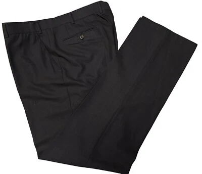 Pantalones de vestir Hiltl para hombre talla 54 negros pantalones de lana de Vitale Barberis Canonico Foto 1 de 4