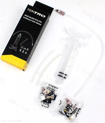 Kit básico de purga de freno de disco hidráulico para bicicleta MTB de carretera Tektro / TRP Auriga Foto 1 de 4