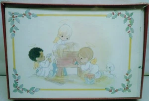 1997 Hallmark Cards 18 Precious Moments Krippenszene Weihnachtskarten - Bild 1 von 4