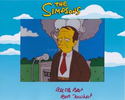 Bob Newhart Hand Signed 8x10 Photo, Comedian, Actor, The Simpsons Elf Cover