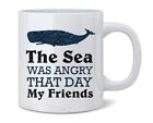 The Sea Was Angry That Day My Friends Quote 11 Ounce Coffee Mug 3x5