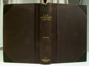 1905 ICS DRAWING Geometrical Mechanical Sketching Projection Surfaces 3/4Leather - Picture 1 of 17