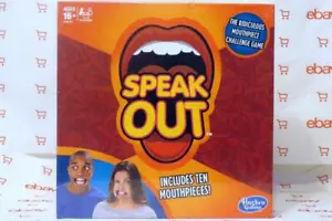 Speak Out Game Hasbro Includes Ten Mouthpieces Sealed - Picture 1 of 2