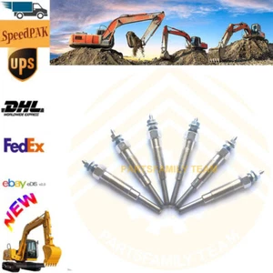 S6E 24V Engine Plug Glow Set For Mitsubishi S6E Forklift Truck Loader 24Voltage - Picture 1 of 6