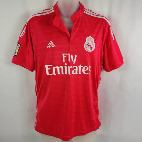 Real Madrid Soccer Jersey #11 Bale FC Football Club Spain SS Shirt Mens M Cover