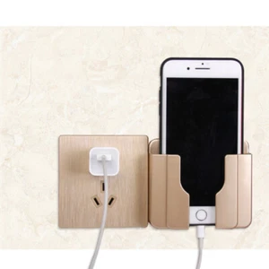 2 Pcs Cell Phone Stand Wall-mounted Charging Rack Adhesive Holder Storage - Photo 1 sur 12