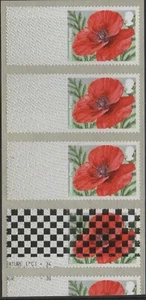 POPPY   MA16  PRINTER  TEST  STRIP  TYPE 4 CHEQUERED  DOTS  POST GO  RARE - Picture 1 of 1