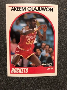 1989 - 90 Hoops Akeem Olajuwon Houston Rockets #180. Mint Condition. Read Below - Picture 1 of 2