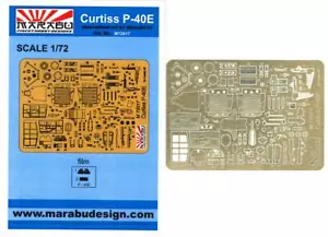 Marabu Models 1/72 CURTISS P-40E WARHAWK Photo Etch Detail Set - Picture 1 of 3