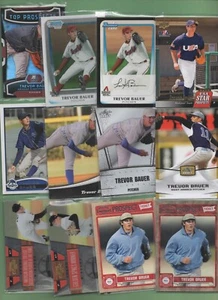 Trevor Bauer(D'Backs, Indians & Red) 61 card lot w/Rookies,Jersey card & Inserts - Picture 1 of 5