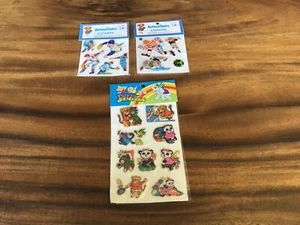 Vintage Assorted Sports & Animals Themed PUFFY STICKERS SEALED - Canadian Seller - Bild 1 von 9