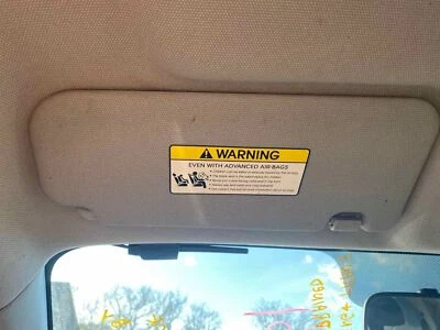 Used Left Sun Visor fits: 2013 Kia Rio without illumination w/o sunroof Left Gra Foto 1 de 4