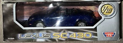 Motor Max 1/18 Scale Diecast Lexus SC430 Convertible Blue - Image 1 of 4