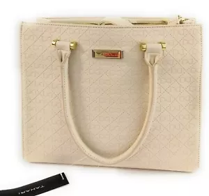 Cartera de triple entrada de vainilla francesa Tahari - Imagen 1 de 10