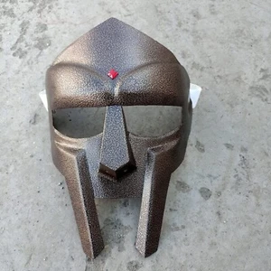 Historical medieval Warrior face mask in natural antique texture finish. - Picture 1 of 7