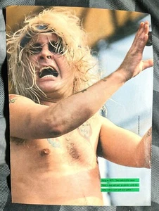 OZZY OSBOURNE LIVE BLACK SABBATH / REVISTA PÁGINA COMPLETA PINUP PÓSTER RECORTE (18) - Imagen 1 de 4