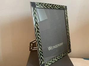 WEINGEROFF ZORA ENAMEL ZEBRA FRAME 8x10 SWAROVSKI - Picture 1 of 5