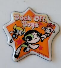 Vintage 2000 The Powerpuff Girls Back Off Boys Puffy Magnet Cartoon Network Rare