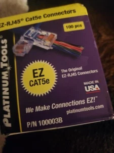 Platinum Tools 202003J EZ-RJ45 Cat5e Security Wire Cable Connectors - Picture 1 of 1