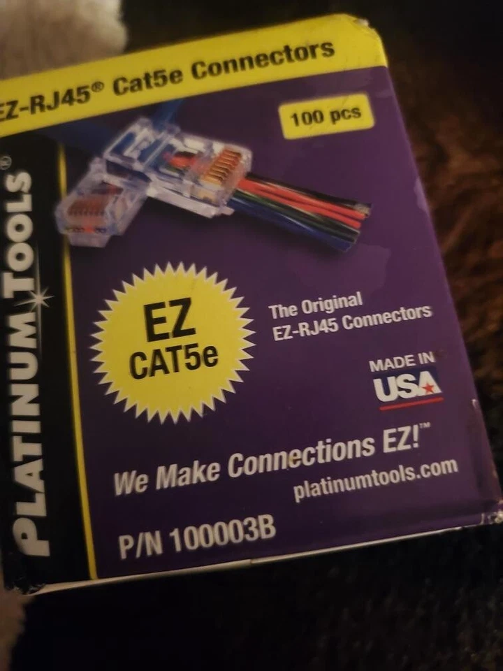 Platinum Tools 202003J EZ-RJ45 Cat5e Security Wire Cable Connectors - Image 1 of 1