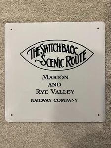 Marion & Rye Valley Railway Co. - Railroad Train Metal Sign New 8"x 8" - Picture 1 of 3