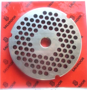 OUR BEST ITALY #32 x 1/4"  (6 mm) Burger size Meat Grinder Plate *REVERSIBLE* - Picture 1 of 1