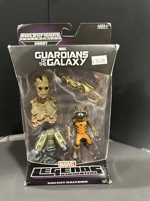 Figura de acción Hasbro Marvel Legends Rocket Raccoon Groot serie BAF 2013 6" Foto 1 de 4