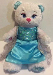 Disney Frozen Elsa Build A Bear BABW weiß Plüsch Stofftier Teddybär Kleidung 17 Zoll - Bild 1 von 6
