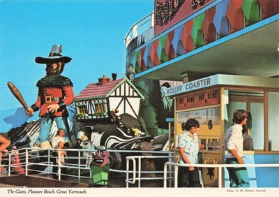 John Hinde Postcard The Giant Pleasure Beach Great Yarmouth Roller Coaster - Image 1 of 2