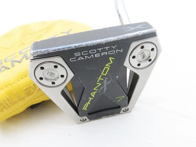 Used Titleist Scotty Cameron Phantom X 7.5 34" Putter Steel Shaft + HC Dent* - Image 1 of 4