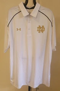 Notre Dame Fighting Irish Under Armour Polo Shirt - Size XL - NWT - Picture 1 of 5