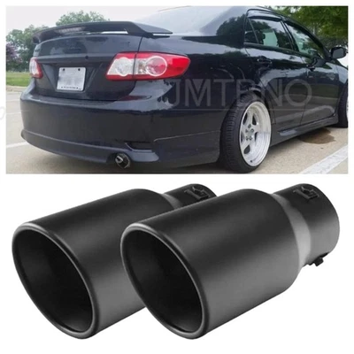 2X Car Exhaust Pipe Tip Rear Throat Muffler Tailpipe For Toyota Corolla XLE — 第 1/4 张图片
