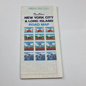 TravelVision New York City & Long Island Road Map Folded Colorful Design - Bild 1 von 2