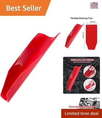 柔性排油漏斗丁腈橡胶无溢出便携式汽车 — 第 1/4 张图片