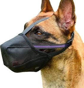 Bozal para perros - Bozal de malla suave para perros pequeños, medianos y grande - Picture 1 of 3