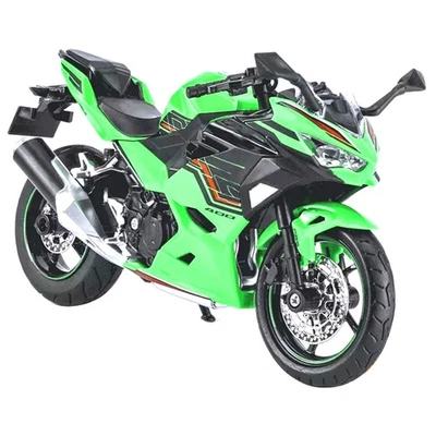 Aleación escala 1/12 + PC para Kawasaki Ninja 400 modelo de motocicleta acabado decoración Foto 1 de 4