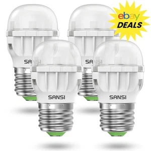 4 pcs 4W LED Refrigerator Light Bulb 450lm 45W Equiv. 5000K Daylight A11 E26 - Picture 1 of 18