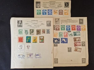 Jugoslawien - 3 Seiten Briefmarken #B20807 - Bild 1 von 1