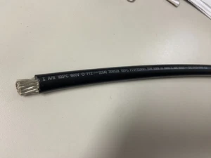 1 Gauge MARINE Battery Cable BLACK  SGT  Wire (SOLD PER FOOT) - Picture 1 of 2