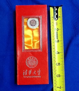 TSINGHUA UNIVERSITY BOOK MARK ( MARKED 1911) FAUX GOLD IN ORIG BOX 101423A - Picture 1 of 11